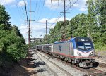 Southbound Amtrak Train # 163 with Sprinter # 644 